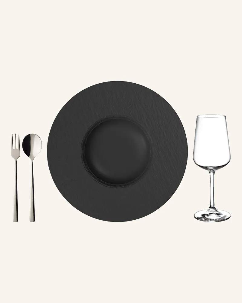 Villeroy & Boch Pastaset 12tlg. Ec Manufacture Rock schwarz Schwarz