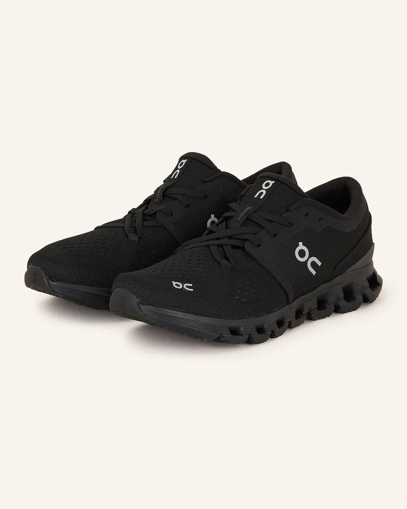 ON Fitnessschuhe Cloud x4 schwarz Schwarz