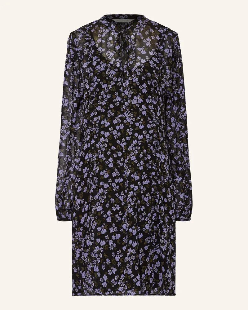 MOSS COPENHAGEN Kleid Mschkasandra Mit Rüschenbesatz lila Schwarz