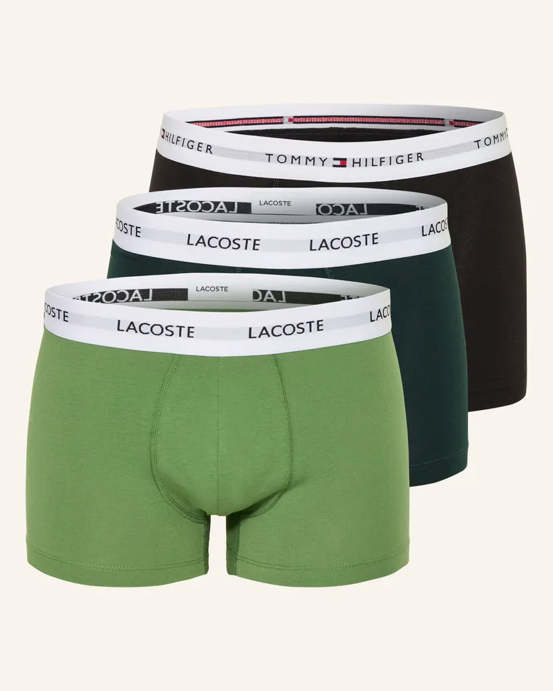 Lacoste 3er-Pack Boxershorts Dunkelgrün