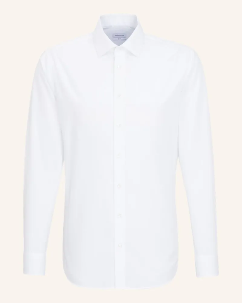 Seidensticker Hemd Slim Fit Weiss