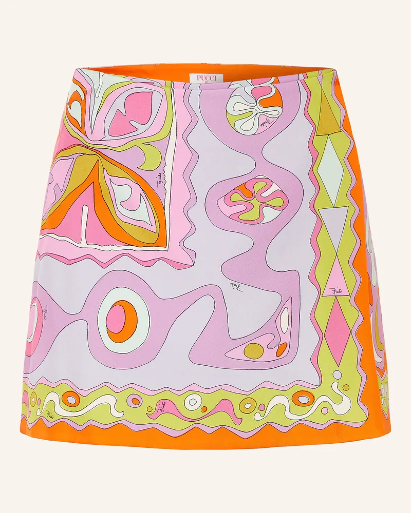 Emilio Pucci Wickelrock Aus Seide rosa Orange