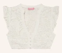 Dirndlbluse Aus Spitze weiss
