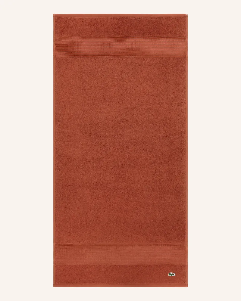 Lacoste Handtuch Llecroco braun Dunkelbraun