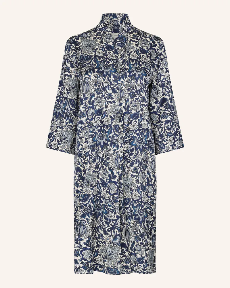 Kudibal Kleid Kamilles Mit Seide Und 3/4-Arm blau Dunkelblau