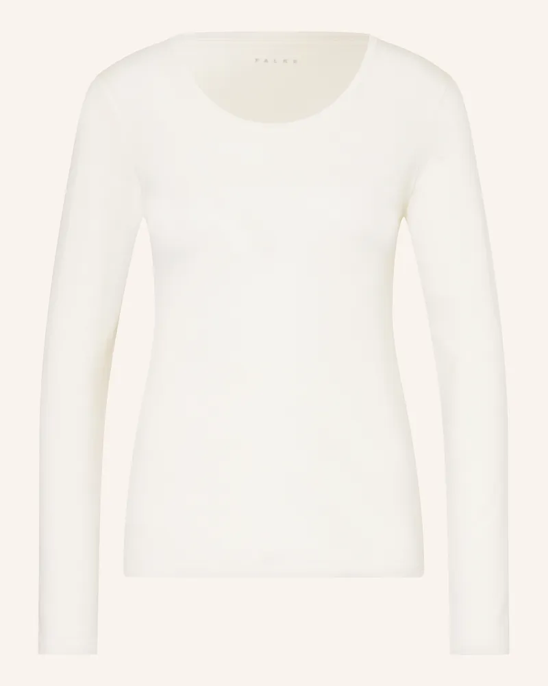 Falke Longsleeve Daily Climawool weiss Weiss