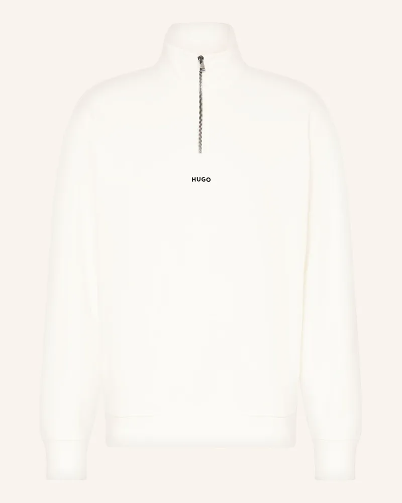 HUGO BOSS Sweat-Troyer Durty weiss Weiss