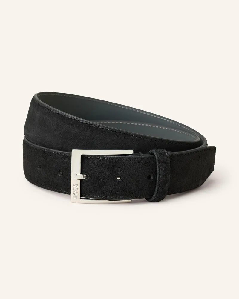 HUGO BOSS Ledergürtel ELLOY Schwarz
