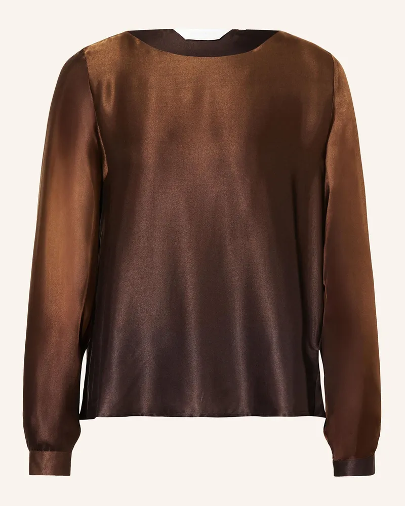 Robert Friedman Blusenshirt Tea Aus Satin braun Braun