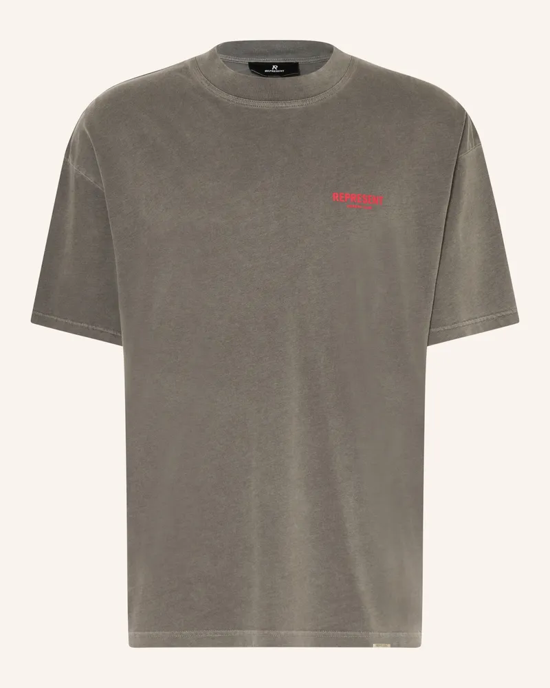 REPRESENT T-Shirt schwarz Grau