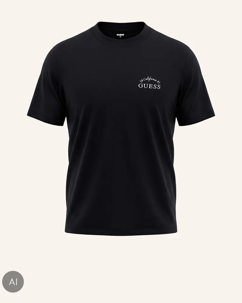 Guess T-Shirt schwarz Schwarz