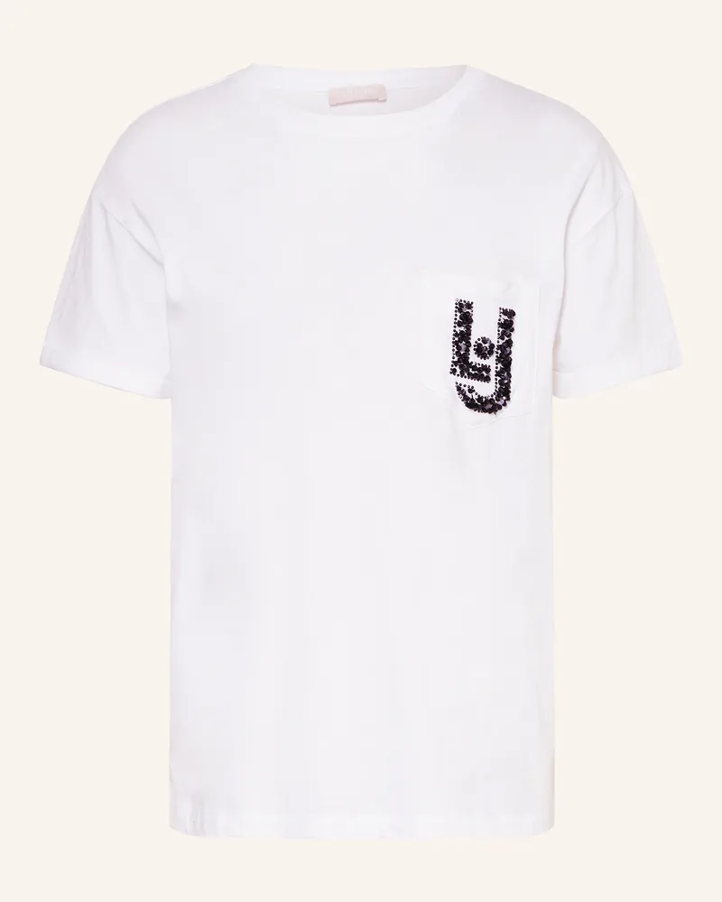 Liu Jo T-Shirt mit Schmucksteinen Weiss