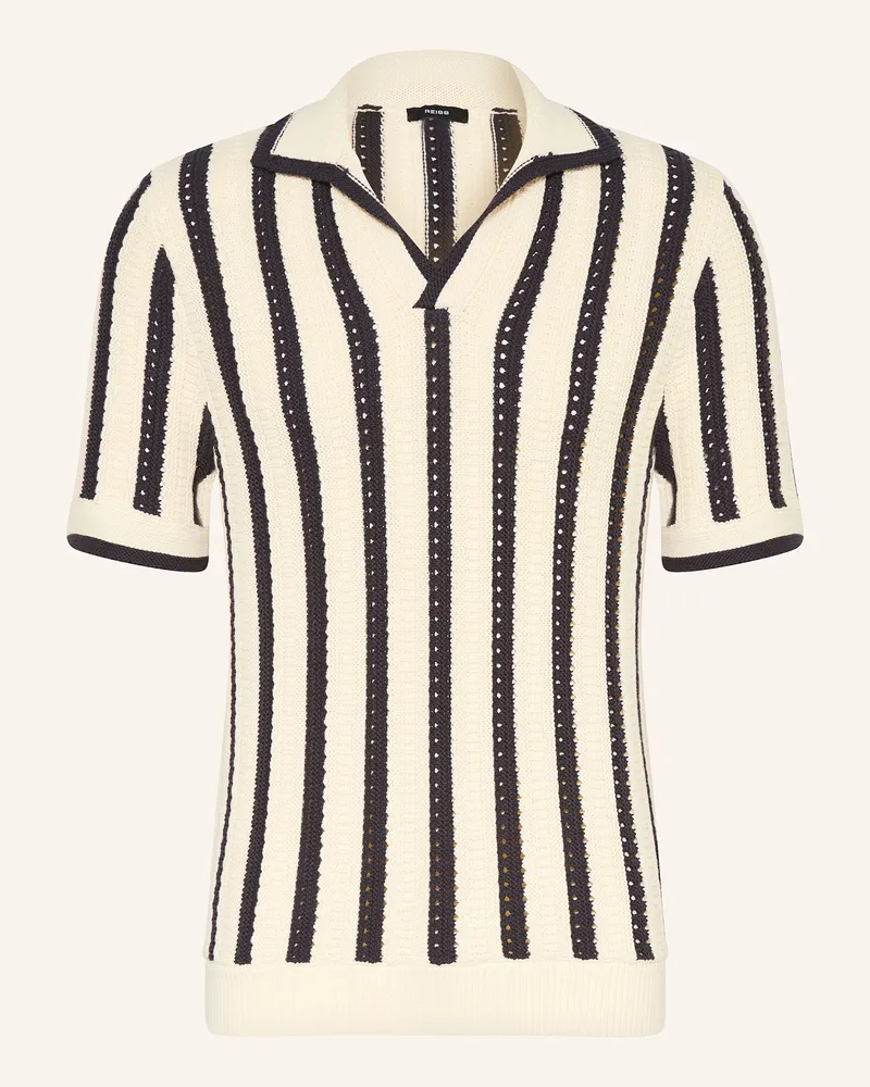 Reiss Strick-Poloshirt DUNCAN Dunkelblau