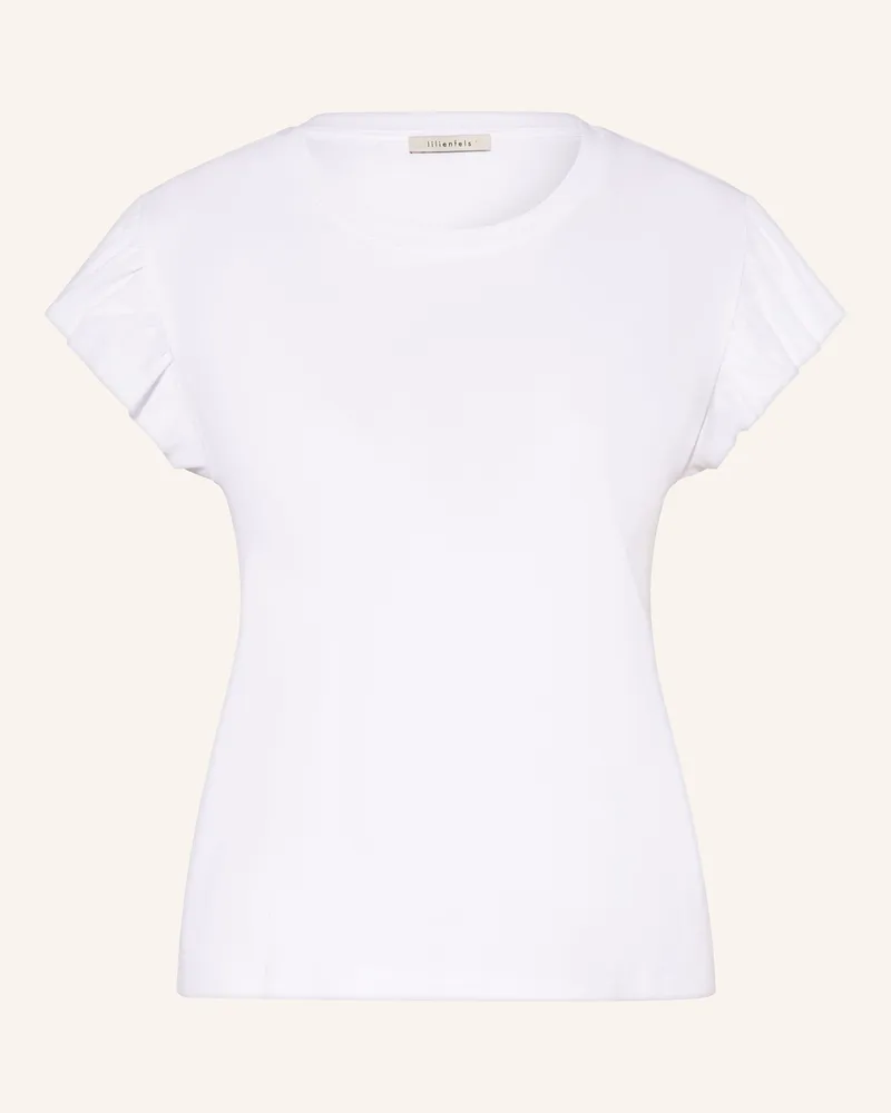 lilienfels T-Shirt mit Volants Weiss