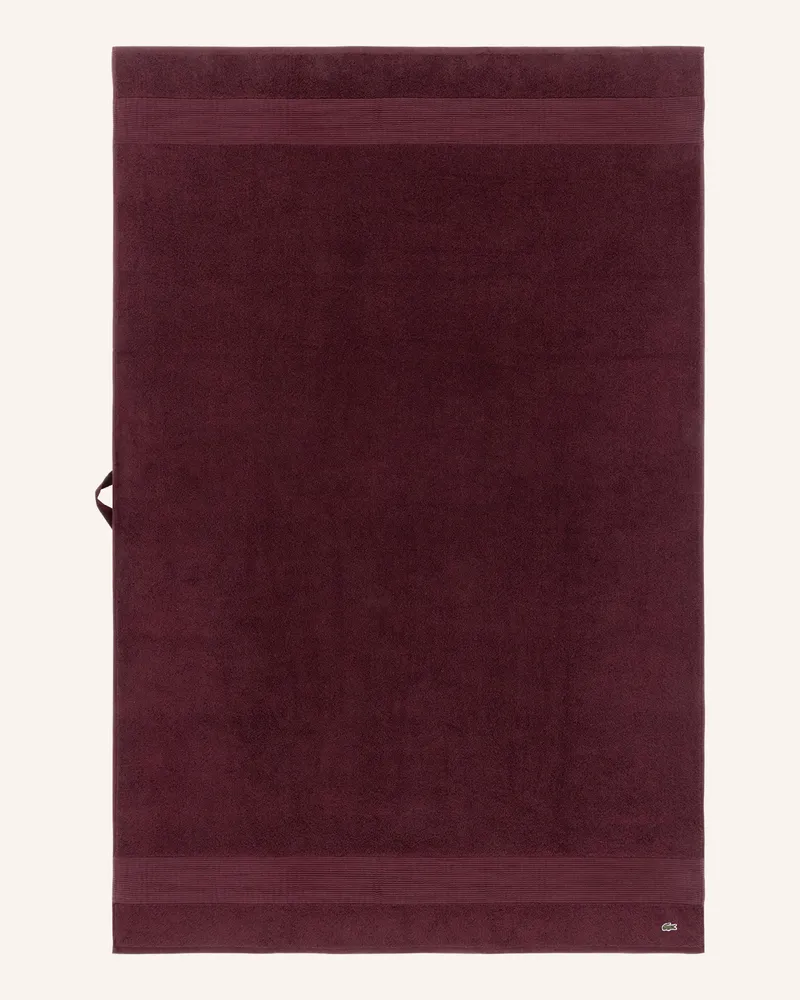 Lacoste Badetuch LLECROCO Rot
