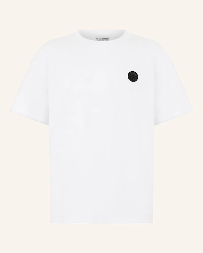 Philipp Plein Plein Sport Round Neck T-Shirt 3d Tiger weiss Weiss