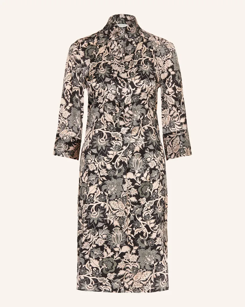 Kudibal Kleid Kamilles Mit Seide Und 3/4-Arm schwarz Schwarz