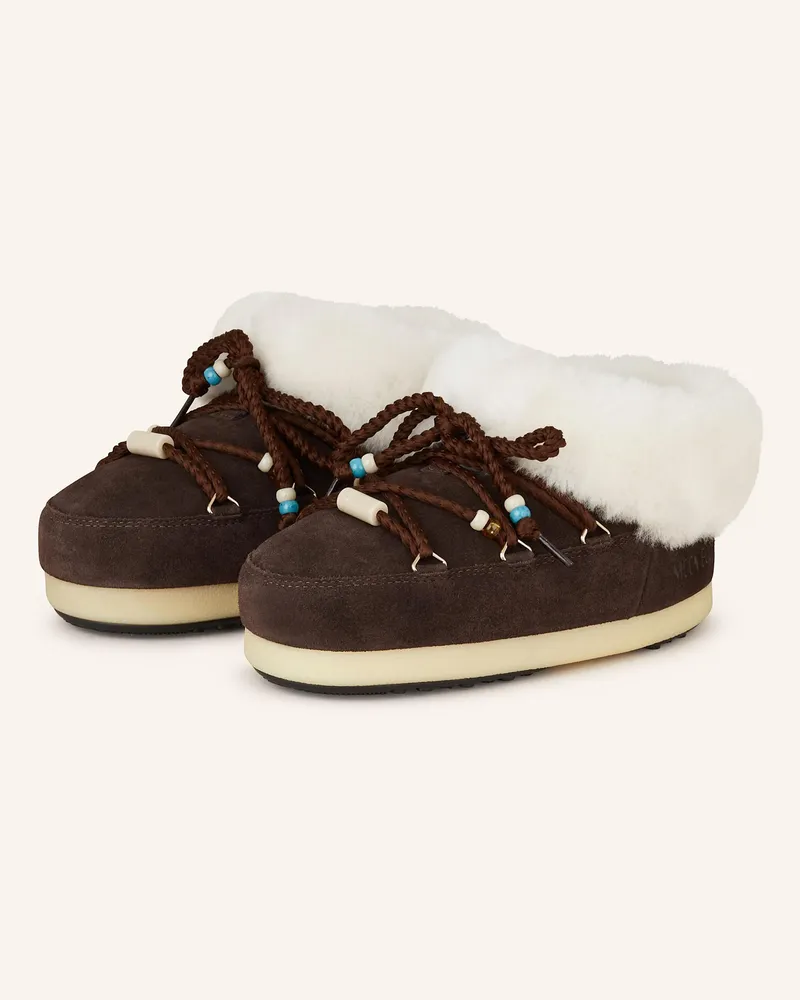 Moon Boot Moon Boots EVX SUEDE BEADS Dunkelbraun