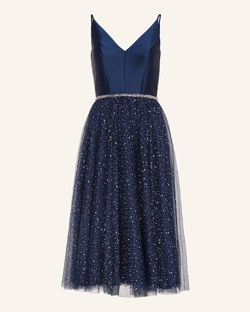 Swing Cocktailkleid mit Glitzergarn Blau