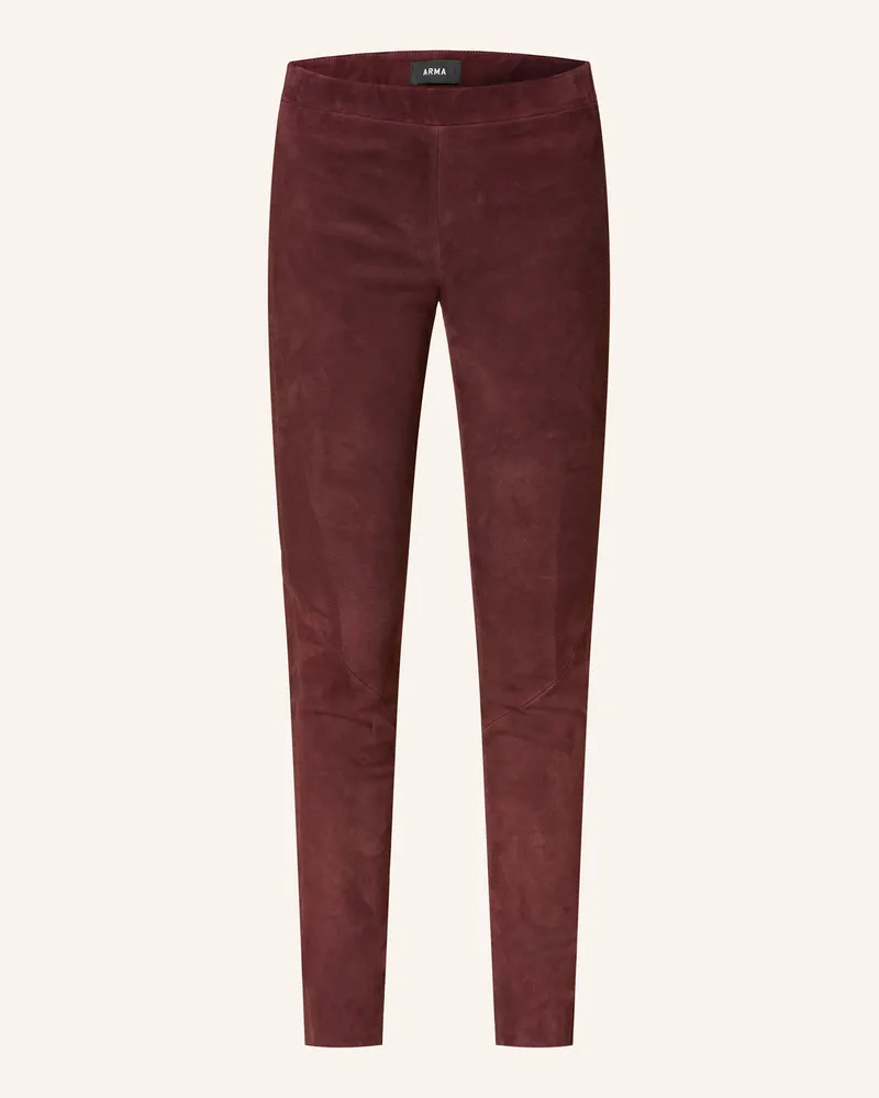 Arma Lederhose ROCHE Dunkelrot