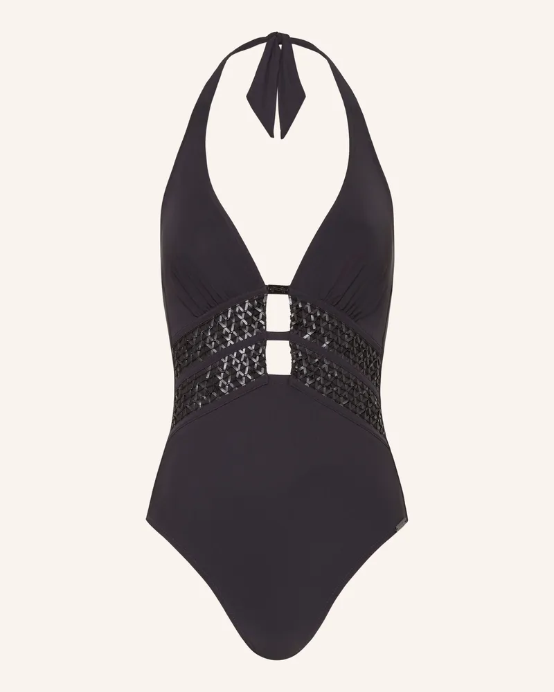 Maryan Mehlhorn Neckholder-Badeanzug Legend Mit Uv-Schutz schwarz Schwarz