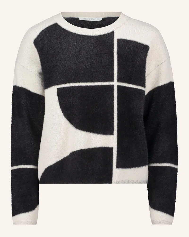 Betty Barclay Strickpullover Mit Jacquard schwarz Schwarz