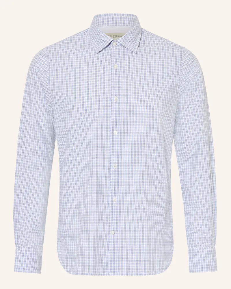 Officine Generale Hemd Younes Comfort Fit blau Hellblau