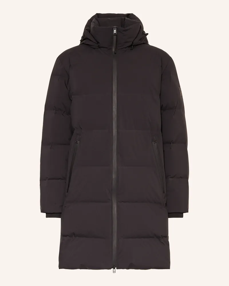 Marc O'Polo Daunenmantel Mit Abnehmbarer Kapuze schwarz Schwarz