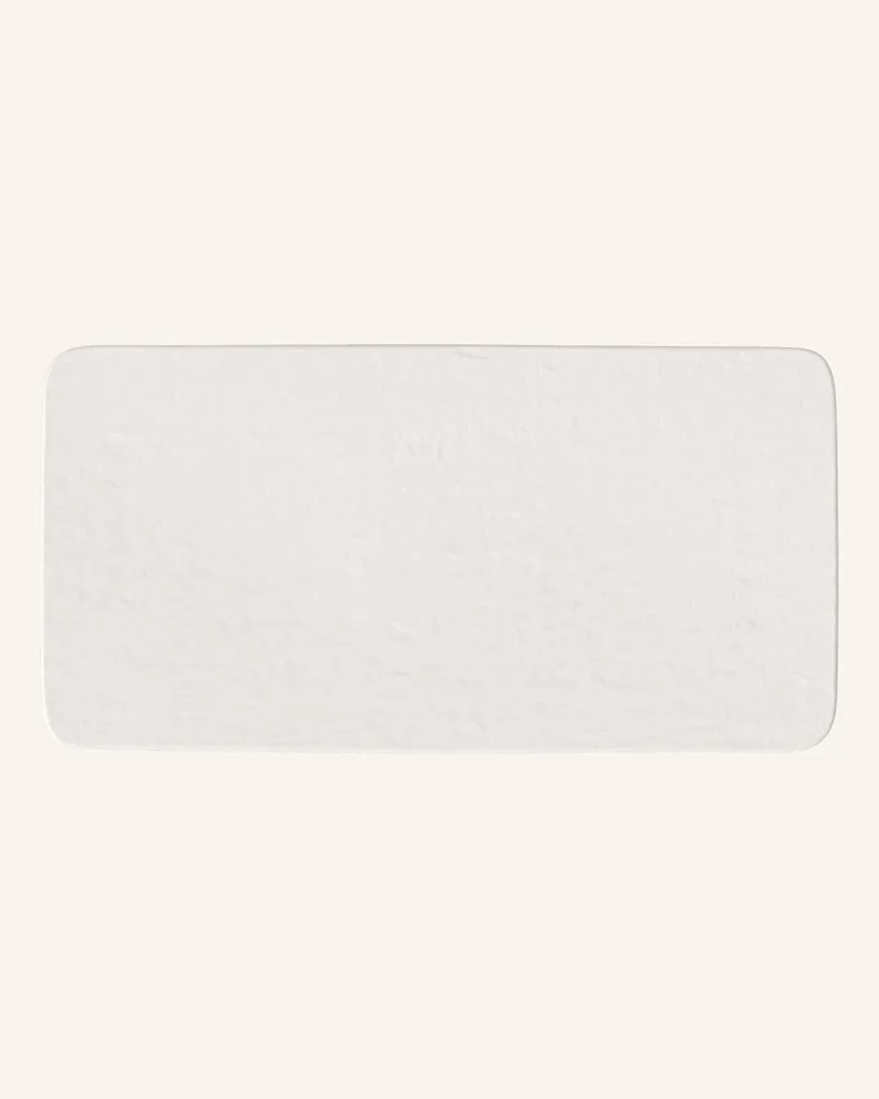Villeroy & Boch Servierplatte Rechteckig Manufacture Rock Blanc weiss Weiss