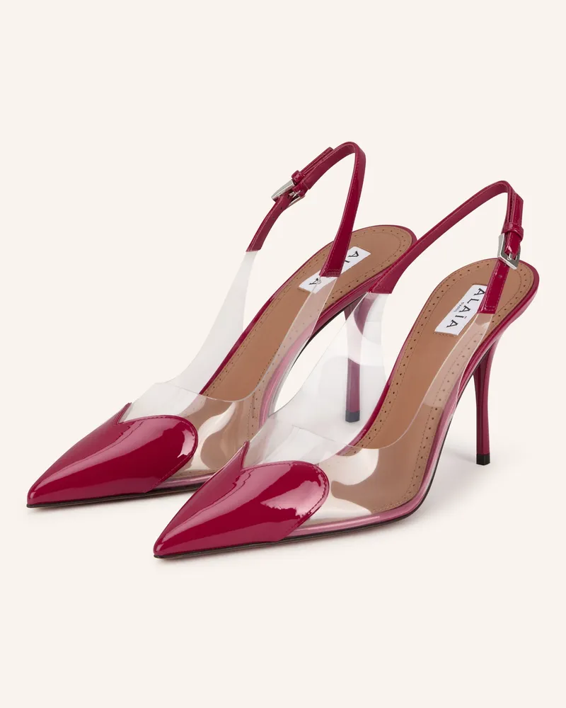 Alaïa Slingpumps rot Dunkelrot