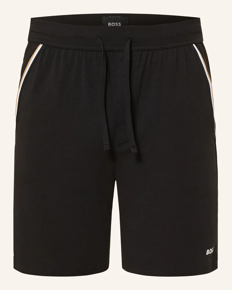 HUGO BOSS Schlafshorts Schwarz