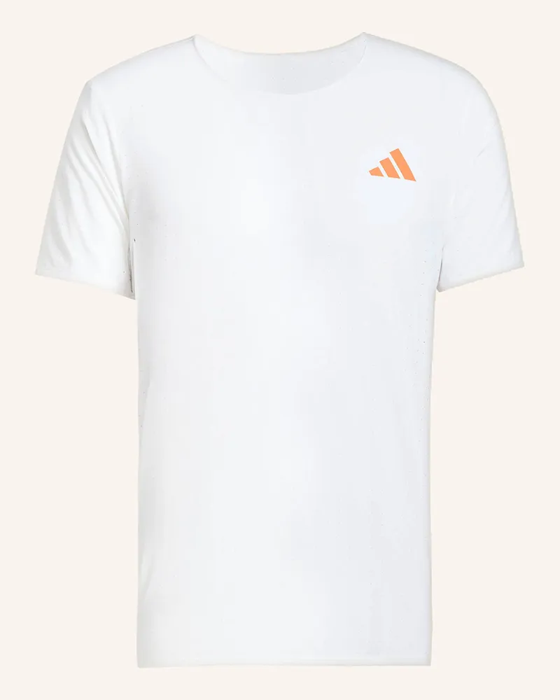 adidas Laufshirt Adizero Running weiss Weiss