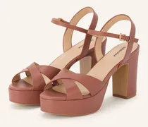 Plateau-Sandaletten braun