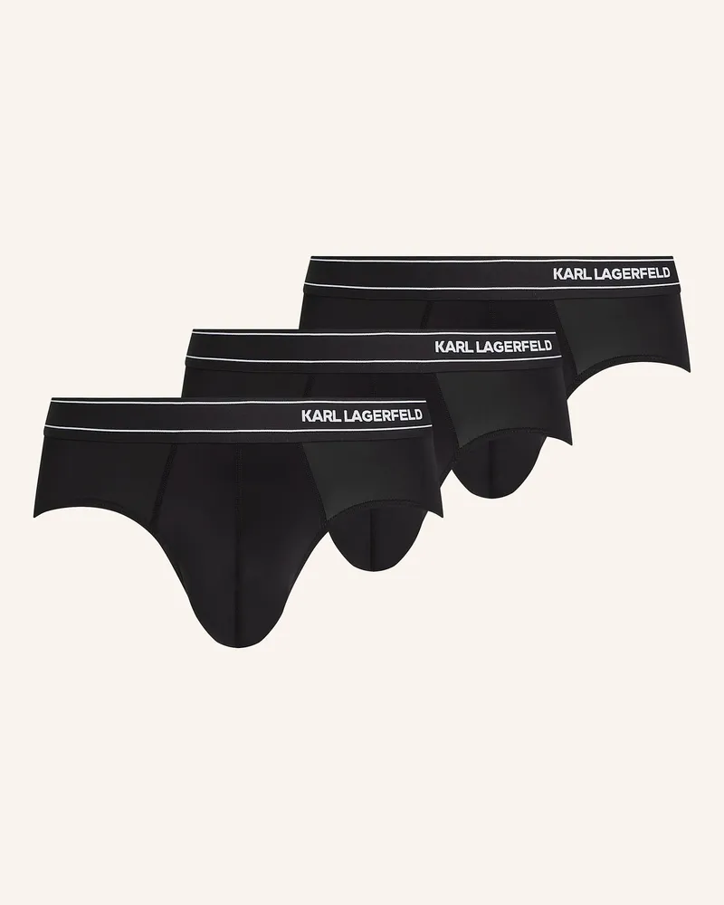Karl Lagerfeld 3er-Pack Slips schwarz Schwarz