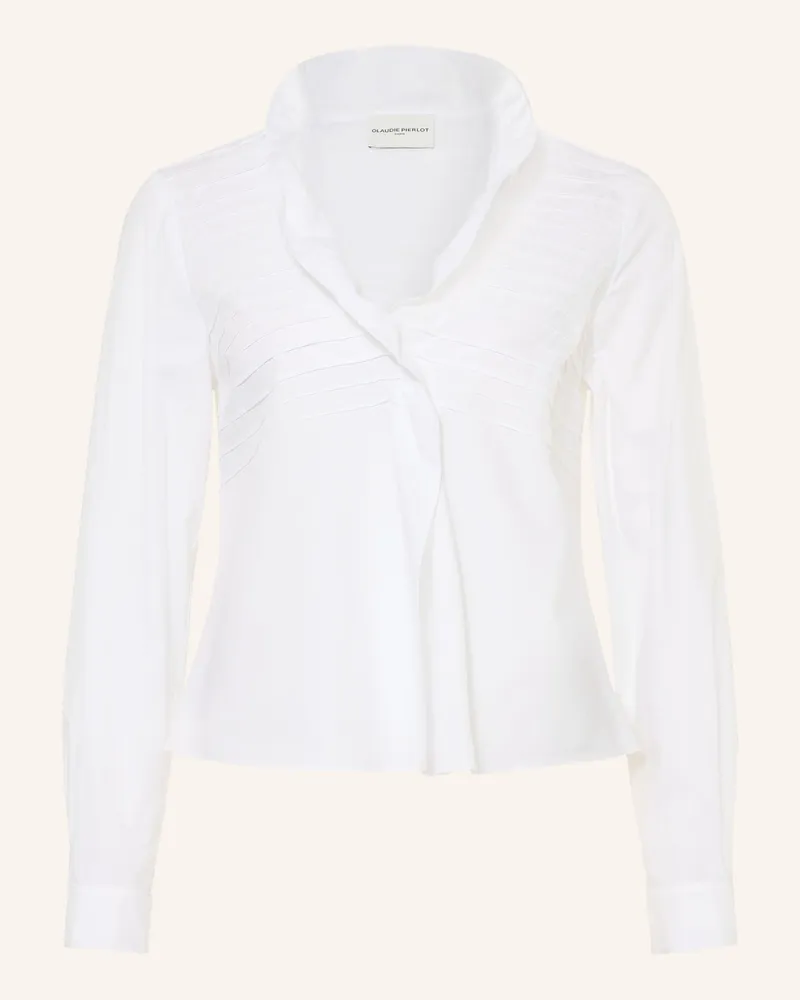 Claudie Pierlot Blusenshirt Mit Volants weiss Weiss