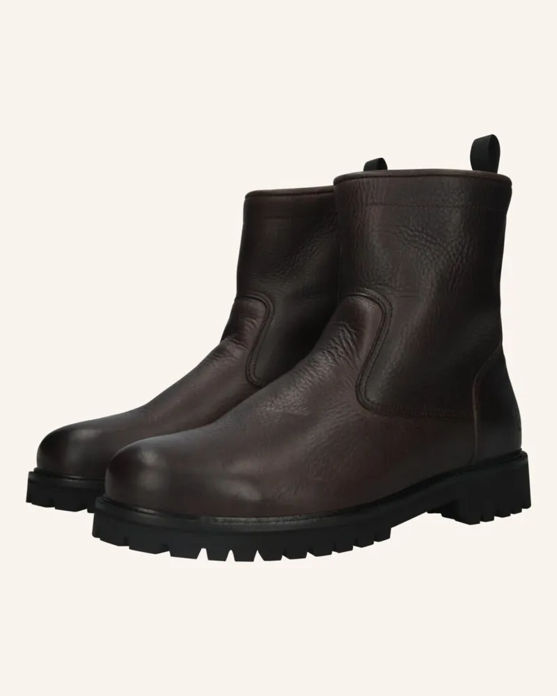 Blackstone Schnürboots Dunkelbraun