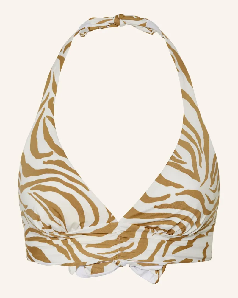 Max Mara Neckholder-Bikini-Top ALBERTA Beige