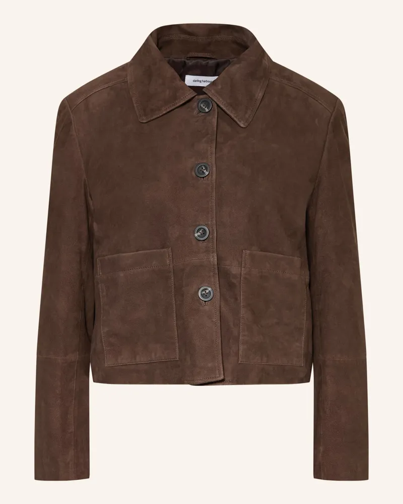 Darling Harbour Lederjacke braun Dark