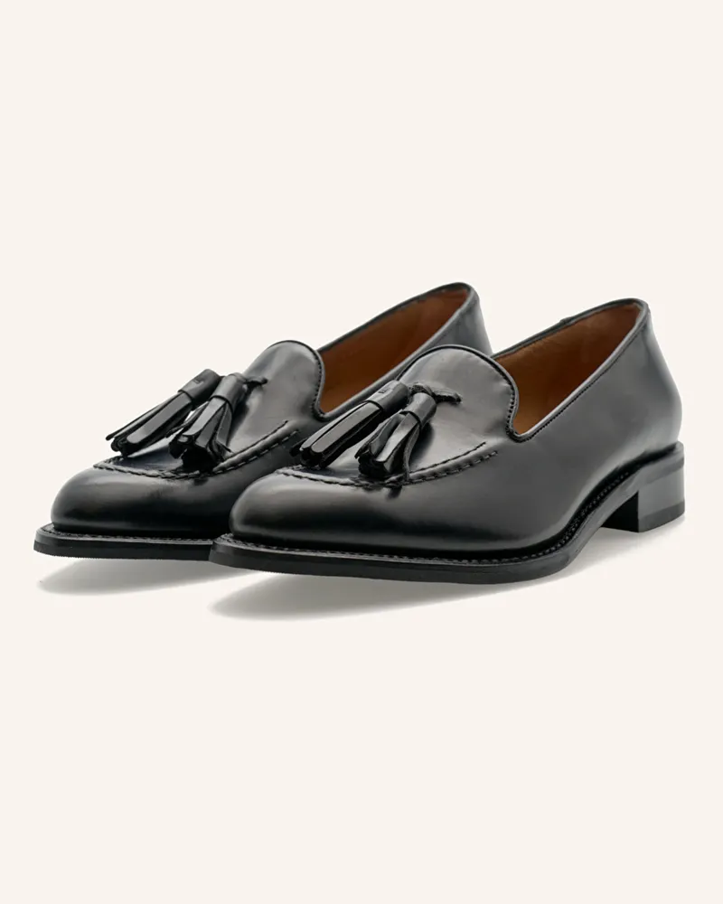 Lottusse Mokassin Cambridge schwarz Schwarz