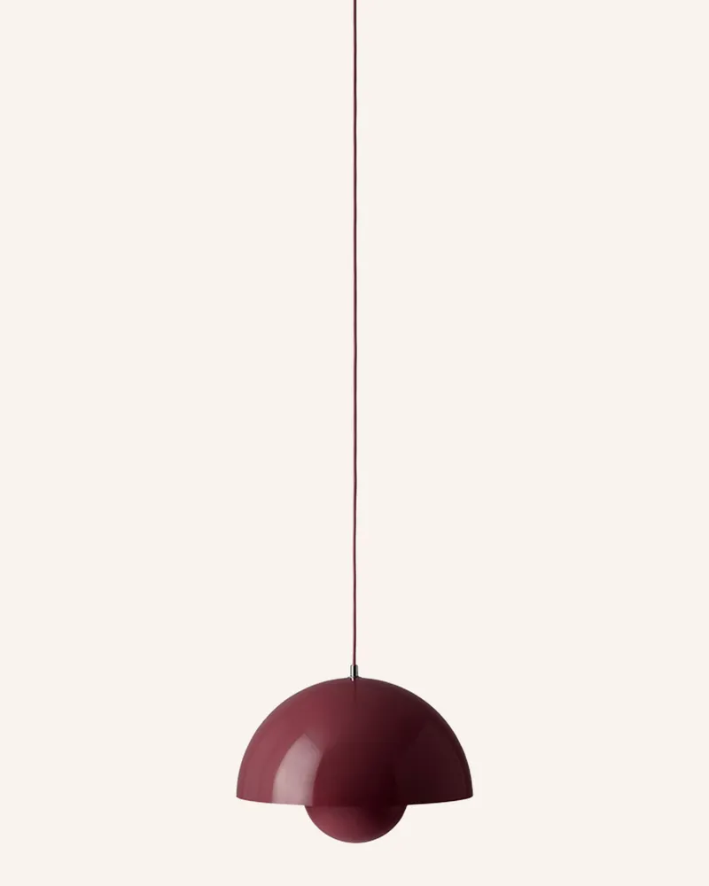 &Tradition Pendelleuchte FLOWERPOT VP7 Dunkelrot