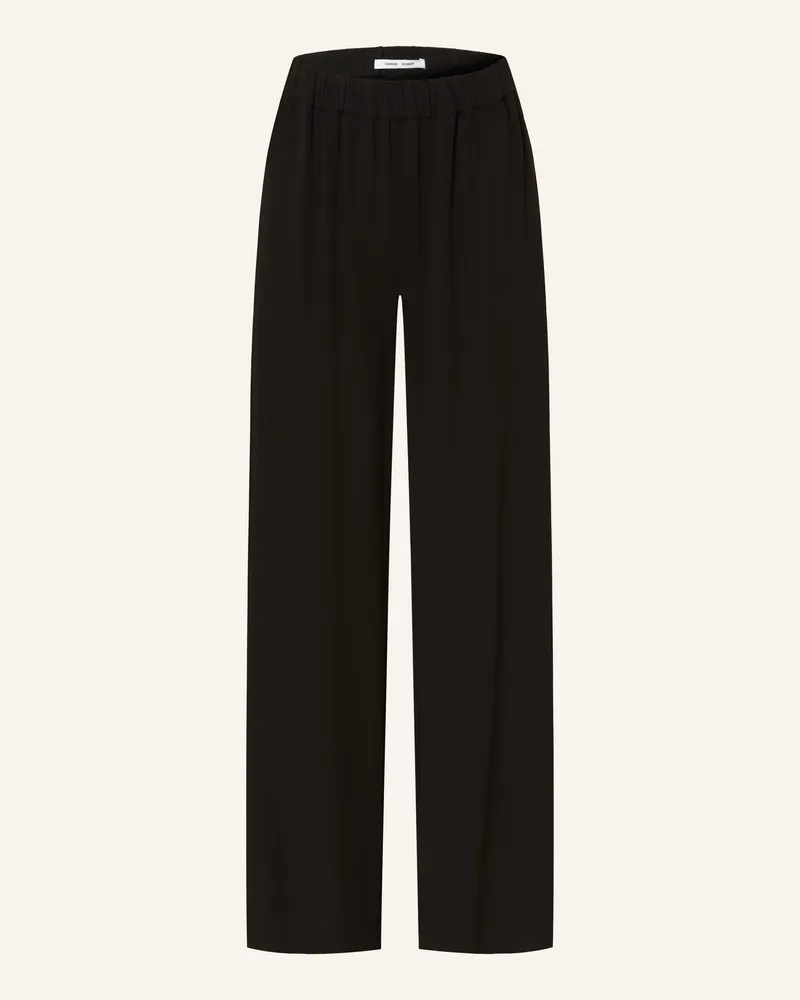 Samsøe & Samsøe Marlenehose Saumi schwarz Schwarz