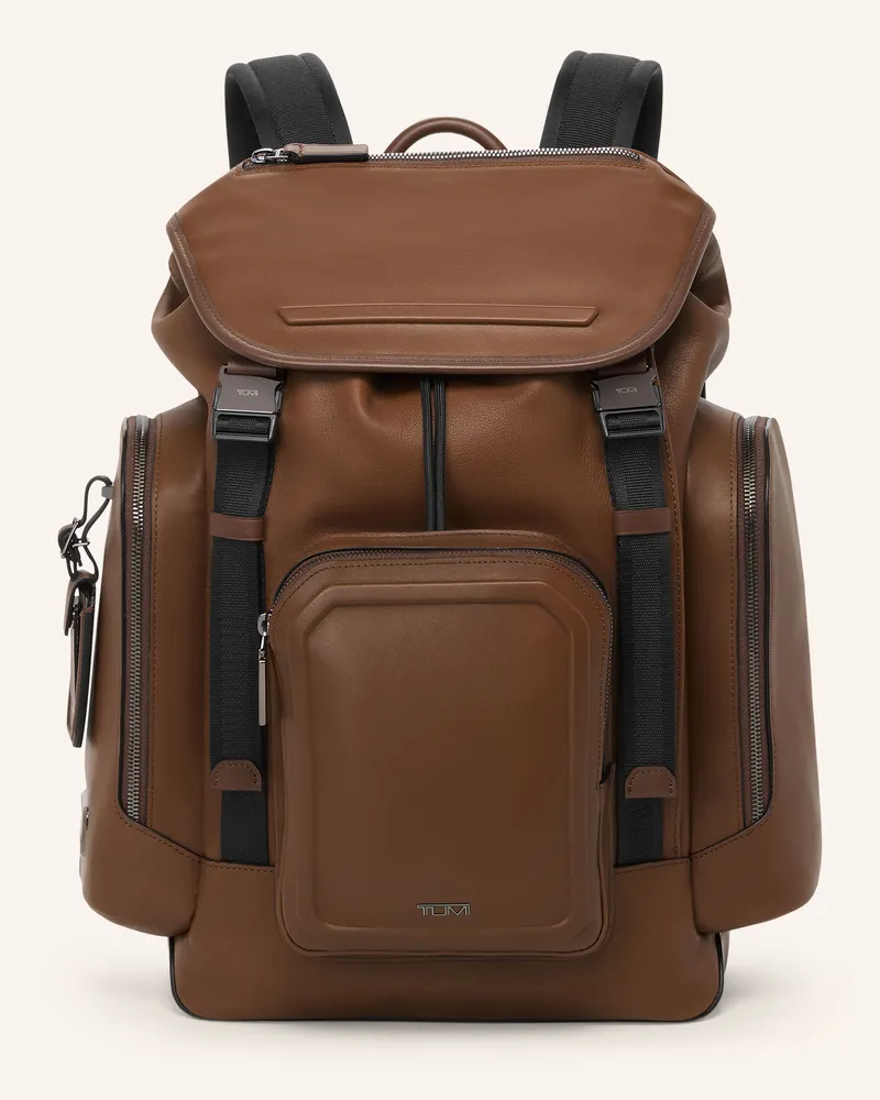 Tumi Harrison Rucksack Griffen Small Mit Laptop-Fach braun Cognac