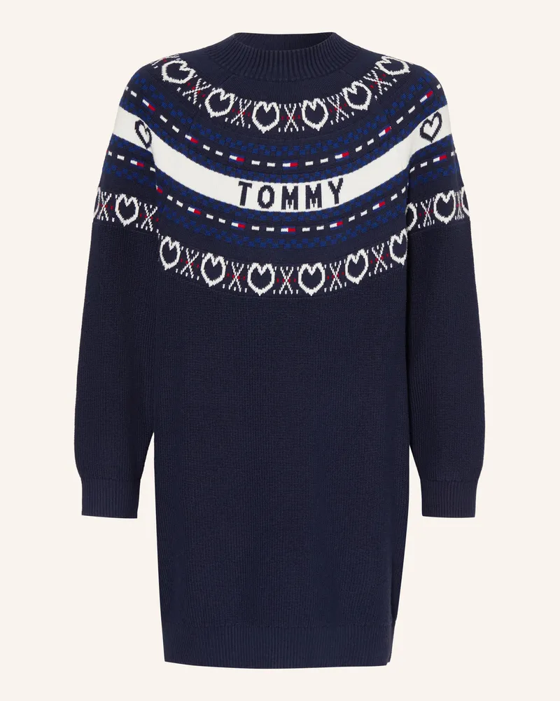 Tommy Hilfiger Strickkleid blau Dunkelblau