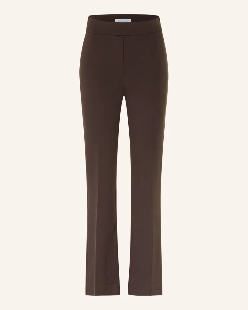 Rich&Royal Bootcut-Hose Aus Jersey braun Dunkelbraun
