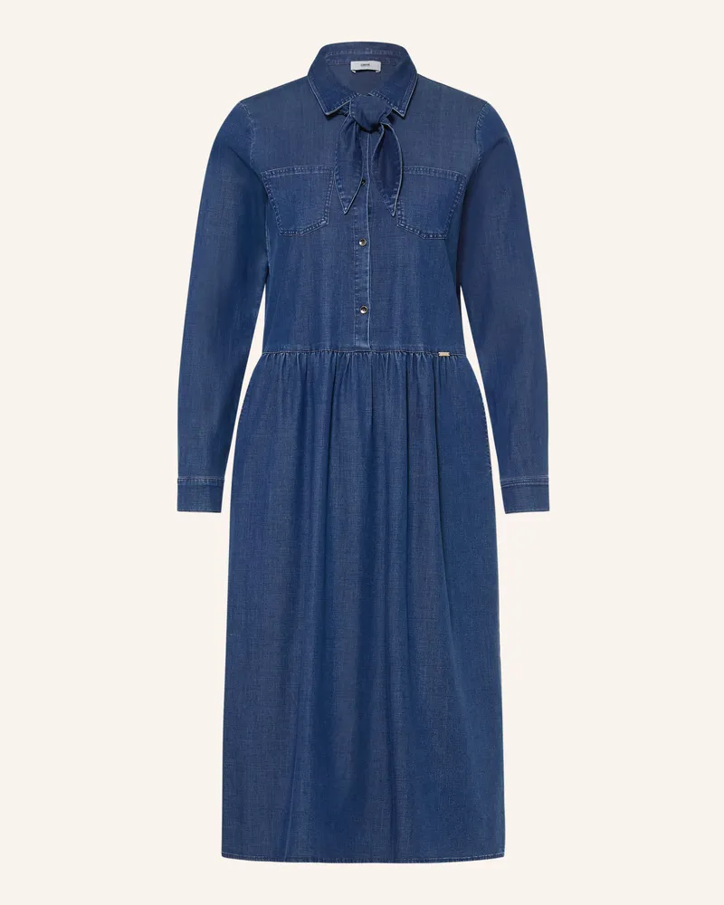 cinque Hemdblusenkleid Cidavis In Jeansoptik Mit Abnehmbarer Schluppe blau Dunkelblau
