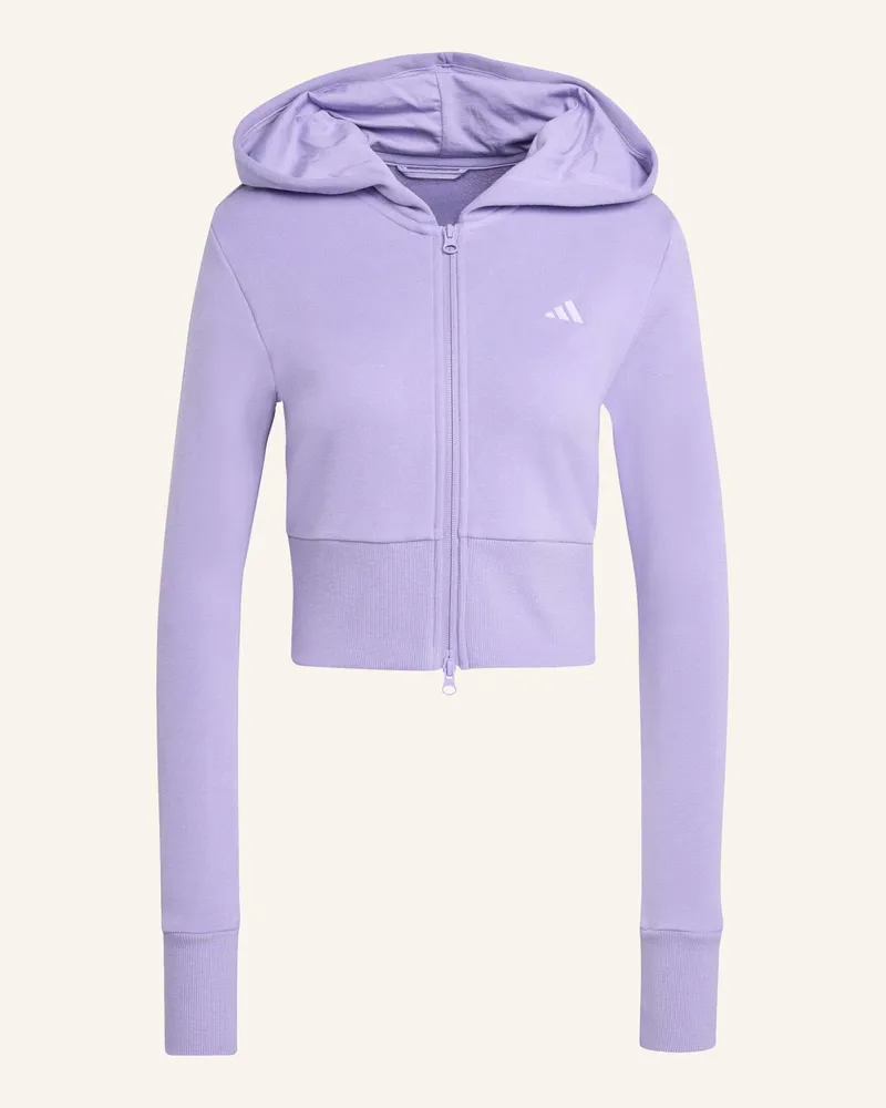 adidas Seasonal Essentials French Terry Track Top Mit Durchgehendem Reissverschluss lila Lila