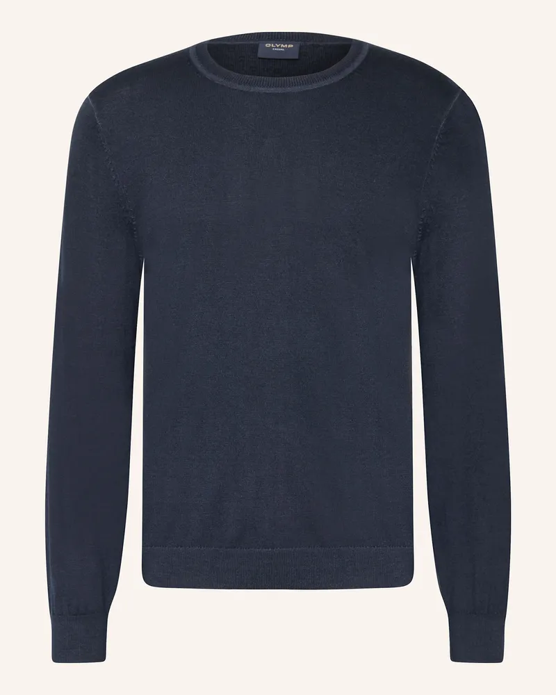 Olymp Pullover blau Dunkelblau