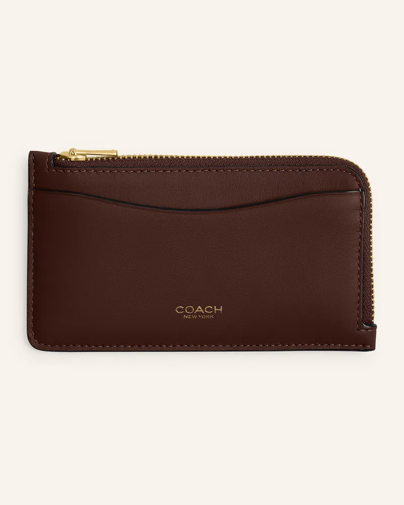 Coach Kartenetui New York braun Dunkelbraun