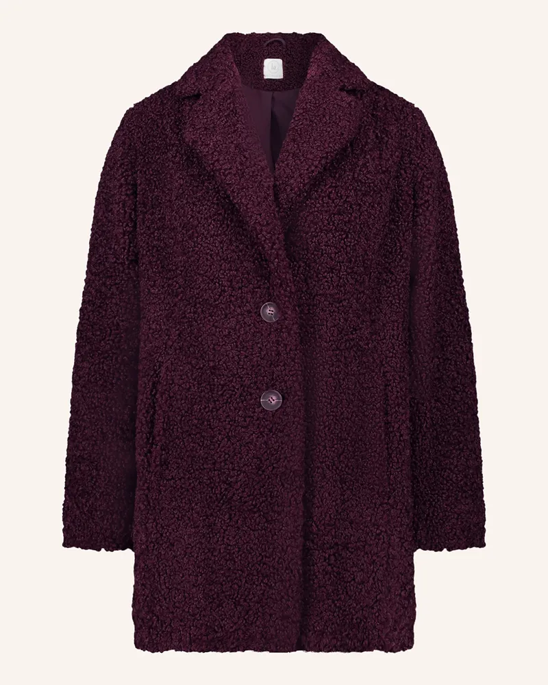 Betty Barclay Teddyfell-Jacke lila Dunkellila