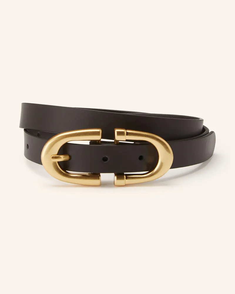 Reiss Gürtel HORSESHOE Dunkelbraun